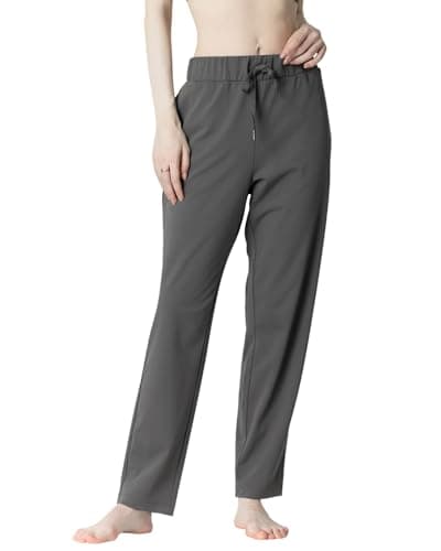 Leapstride Women's Track Pants with Back Zip Pocket - 4-Way Stretch Moisture-Wicking Fabric, Multi-Pockets for Daily Wear - Image 1