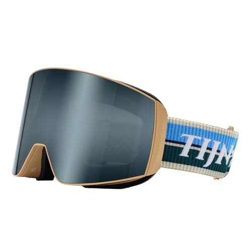 TIJN Ski Snowboard Goggles, Anti-Fog UV400 OTG Snow Goggles for Men Women Youth with 2 Magnetic Interchangeable Lenses, Ouroboros - Image 1