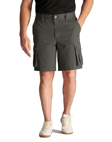 CHRONOLINE Men's Work Shorts Regular Fit Midweight Cotton Twill Cargo Shorts for Men Outdoor Shorts with Pocket, Charcoal Gray, 38 - Image 1