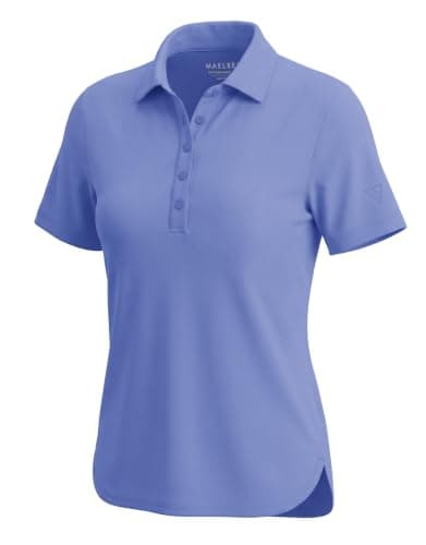 M MAELREG Womens Golf Shirt Short Sleeve Casual Lightweight Quick Dry Collared Tennis Polo Shirts for Women