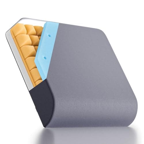 Ultimate 4-Inch Wheelchair Cushion – 3-Layer Memory Foam with Breathable Design Pressure Relief – Ergonomic Seat Pad for Wheelchairs, Office Chairs, and Home Use(Grey) - Image 1
