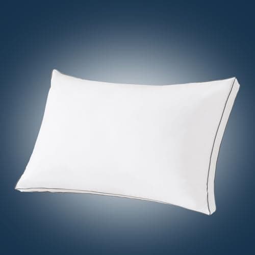 SHOUREN Goose Down Pillows Standard/Queen Size Set of 1, Fluffy Soft Bed Pillows for Sleeping, Down-Filled Pillow Insert with Gusseted Design, Perfect for Back, Side or Stomach Sleepers, 18 * 28" - Image 1
