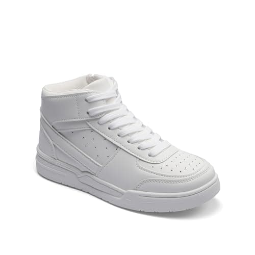 Girls' Vintage Sneakers Classic Tennis Shoes Breathable Non-Slip Athletic Shoes Cute Lace Up Casual Shoes Size 4 - Image 1