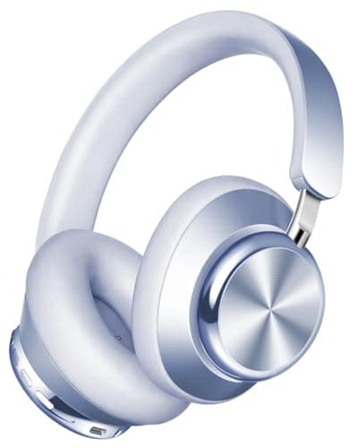 Wentronic Y03 Bluetooth Headphones Wireless Active Noise Cancelling Over Ear Headphones 48 Hours Playtime High Sound Quality 6 EQ Music Mode Headphones with Soft Ear Cushion - Blue