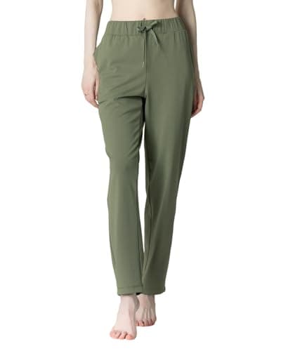 Leapstride Women's Track Pants with Back Zip Pocket - 4-Way Stretch Moisture-Wicking Fabric, Multi-Pockets for Daily Wear - Image 1