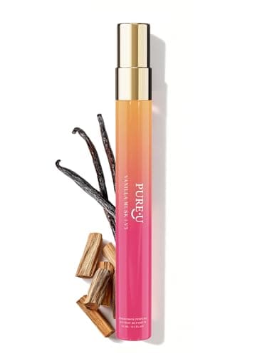PUREU Pheromone Perfume for Women - Long Lasting Creamy Vanilla & Sweet Wood Scent, Intensely Concentrated Extrait de Parfum Spray Oil, Travel Size Cozy & Warm for Daily Use, 0.41 fl oz (12ML) - Image 1