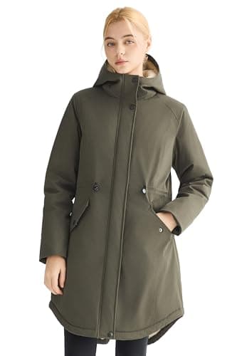 Orolay Winter Coat for Women Thicken Fleece Lined Parka Waterproof Long Warm Puffer Jacket Hooded with Pockets - Image 1
