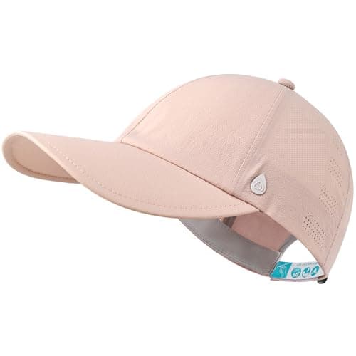 AOPREL Cooling Running Hat for Men & Women Quick-Dry Breathable Performance Hat Lightweight UPF 50+ Unstructured Baseball Cap Pink