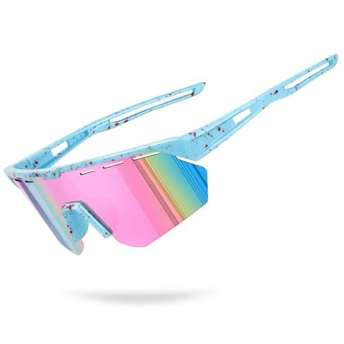 RSQQAV Youth Sports Sunglasses for Boys Girls Age 3-10, Lightweight Frame Kids Baseball Softball Cycling Sunglasses - Image 1