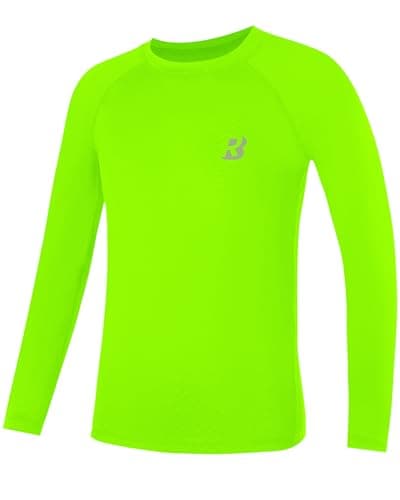 Roadbox Boys Youth Compression Shirts - Long Sleeve Athletic Undershirt Quick Dry Baselayer for Baseball Soccer Football - Image 1