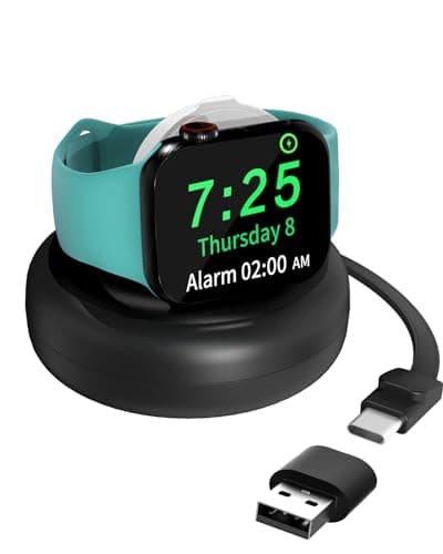 Jasput Retractable USB C Cable for Apple Watch Magnetic Charging Dock, Fast Charging Smart Magnetic Apple Watch Charger, for iWatch Ultra Series 10/Se/9/8/7/6/5/4/3/2/1 - Image 1