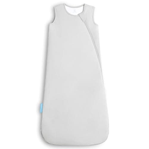 BAMBOOSNUG Soft Breathable Sleep Sack 0-3 Months, 1.0 TOG Bamboo Viscose Wearable Blanket Baby, Baby Sleeping Bag with 2-Way Zipper, Dolphin