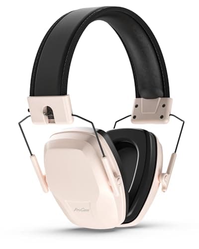 ProCase Noise Reduction Ear Muffs SNR 29dB, Hearing Protection Headphones for Adults, Adjustable Soundproof Ear Defenders for Shooting, Construction, Mowing -Pink - Image 1