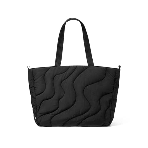 tomtoc 14-inch Puffy Laptop Tote Bag for Women 10L, Lightweight Puffer Work Tote with Padded Device Compartment for 13/14-inch MacBook Laptop, Organized Work Bag for Office, Business, Daily Essentials - Image 1