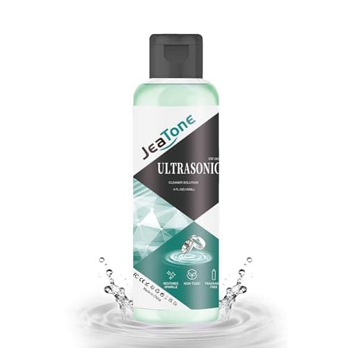 Ultrasonic Jewelry Cleaner Solution for Ultrasonic Cleaner Machine, Professional Cleaning of Jewelry, Diamonds, Gold, Silver, Remove Odors, Discoloration & Stains, Mint Scent, Green, 4oz - Image 1