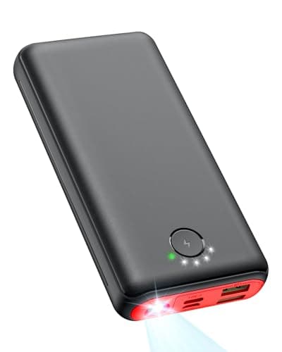 DAOLOT Portable Charger Power Bank 30000mAh USB C 22.5W Fast Charging External Battery Pack PD QC4.0 with Flashlight 3 Outputs & 2 Inputs Battery Bank for iPhone Samsung Galaxy iPad etc (Red) - Image 1