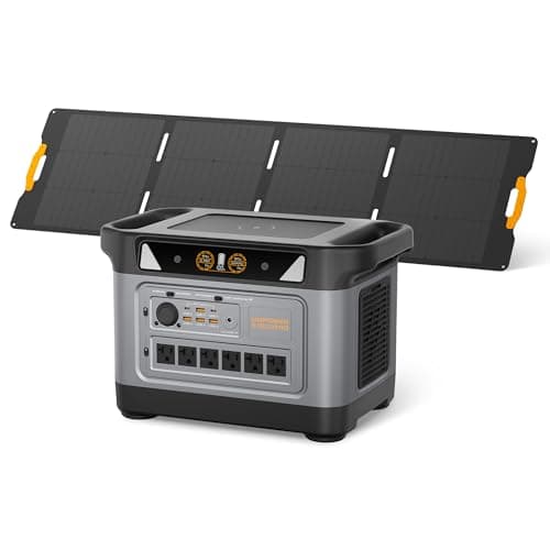 UDPOWER S1000 Pro Portable Power Station with 120W Foldable Solar Panel, Solar Generator for Home Backup RV Camping Emergency, Fast Charging - Image 1