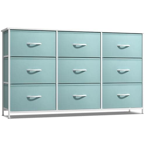 Sorbus Kids Dresser with 9 Drawers - Storage Unit Organizer Chest for Clothes - Bedroom, Kids Room, Nursery, & Closet - Image 1