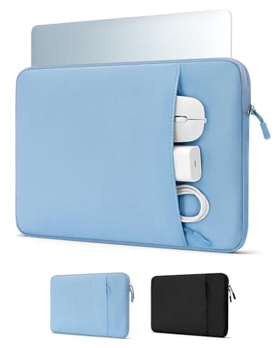 ProCase Laptop Sleeve 15" for MacBook Air/Pro 15 Inch M5/M4/M3/M2, Computer Case Also Compatible with 15" HP Dell ASUS Lenovo Acer Chromebook -Airblue