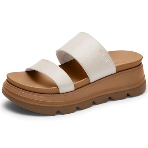 Vilanva Women's platform sandals Off white Size 6 - Image 1