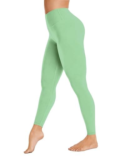 Buttery Soft High Waisted Women's 7/8 Athletic Workout Leggings Mint Green