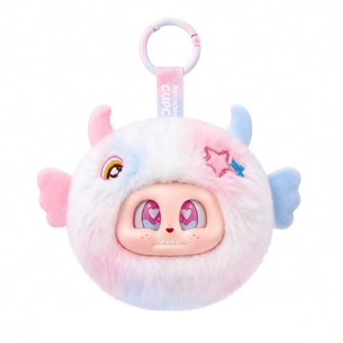 POP JOY Mini Monster Cupa Vintage Plush Blindbox Stuffed Animals Cute Comfort Cosy Gift Toy Figure with Keychain Pendant Soft Vinyl Cowboy Curve Plush Figure Teen Adult 3+ Single Box - Image 1