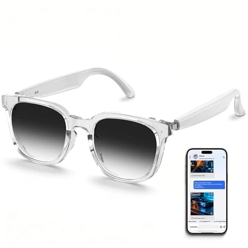 2026 AI Smart Glasses with Bluetooth,Open-Ear Audio Bluetooth Glasses for Women,Real-Time Translation 130+ Languages,AI Meeting Assistant,Gesture Control,9H Battery,35g Lightweight,Daily&Business Use - Image 1
