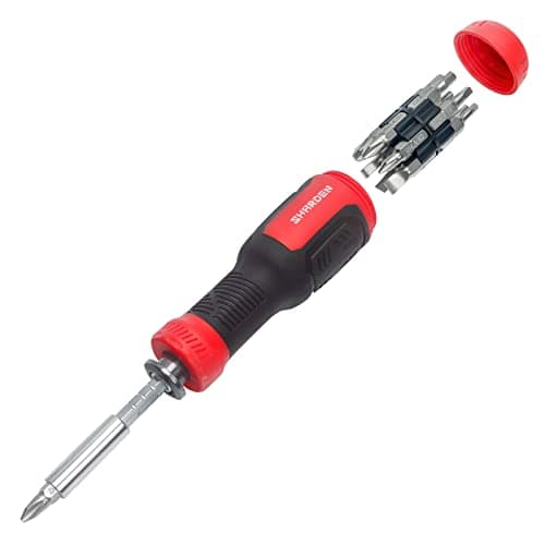 SHARDEN Multi Screwdriver 13-in-1 Screw Driver Adjustable Screwdriver Set Multitool All in One with Torx Security, Flat Head, Phillips, Hex, Square and 1/4 Nut Driver - Image 1