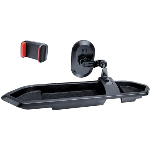 DIAMOOKY Phone Mount for Jeep Wrangler JL JLU 2018-2023 and Gladiator JT 2020 2021 2022 2023 Multi-Mount Dash Phone Holder with Extension Arm Storage Tray Interior Accessories, Not for Wrangler 4xe - Image 1