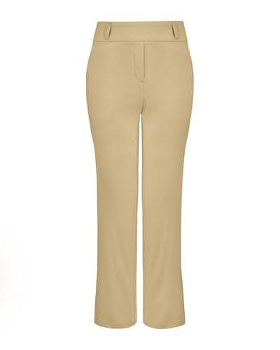Stelle Women's Dress Pants Stretchy Bootcut Stretch Work Business Casual Office with Pockets Dune X-Large - Image 1