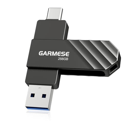 GARMESE 256GB USB C Flash Drive, Read Speed Up to 150MB/s USB 3.1 Gen 1 High-Speed Thumb Drive, Plug and Play Dual Port Memory Stick Compatible with Smart Phone/PC/Laptop/Tablet - Image 1
