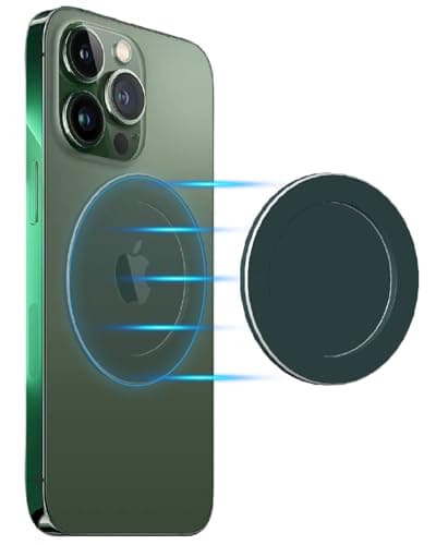 Magnetic Base Plate Designed for iiPhone 12 13 14 15 Pro/Max/Mini, Removable Wireless Charging Compatible for Collapsible Phone Grip Ring Holder Magnet, Grey - Image 1