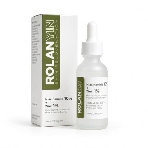 ROLANYIN Niacinamide 10% + Zinc 1% Facial Serum for Oil Control and Pore Minimizing Blemish Treatment Hydrating Soothing Anti Aging and Nourishing Formula Skin Care - Image 1