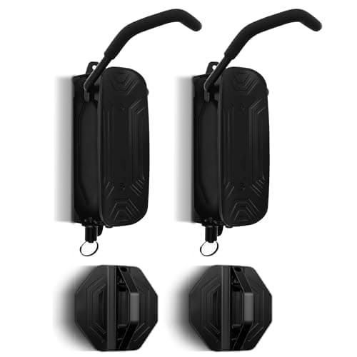 VuvuVoda Bike Wall Mount for Garage, Heavy Duty Bicycle Storage Rack, Swivel Bike Hanger, Space Saving Vertical Wall Storage Holds Up to 66 lbs for Road and Mountain Bikes(2 Pack) - Image 1