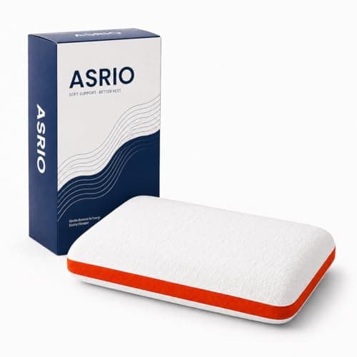 ASRIO 4D Silicone Grid Pillow: Cooling TPE Ergonomic Cervical Support for Neck Pressure Relief, Side & Back Sleepers, Washable (Standard, (Bread Pillow)) - Image 1