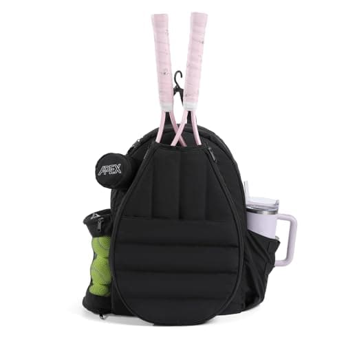 Apex Outdoors Tennis Bag for Women, Tennis Backpack for Men Holds 2 Rackets with Shoe Compartment, Wet Pocket, Coin Purse, Compatible with Pickleball, Tennis, Racketball - Image 1