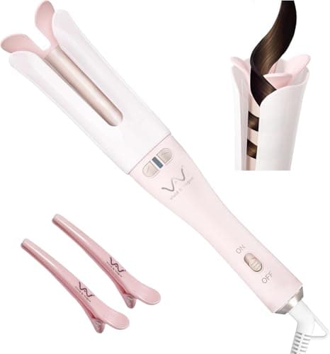 VAV Auto Hair Curler for Long Hair, 1.25-Inch Large Barrel Automatic Curling Iron with 2-Way Rotation for Curls & Waves, Anti-Tangle Rotating Wand for Beginners (Easy to Use) - Image 1