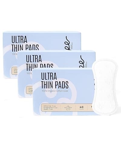 Rpe Life 100% Organic Panty Liners for Women-120ct, Ultra Thin Cotton Cover, Regular Pantiliners, Light Absorbency, Unscented Barely There Pantie Liners (Regular Liner, Size 1, 120ct) - Image 1