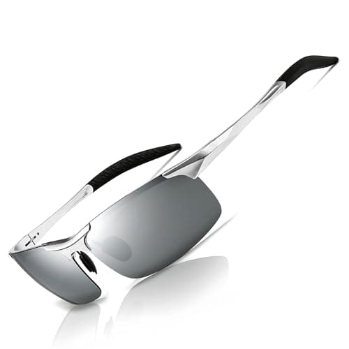 SUNGAIT Men's HD Polarized Sunglasses for Driving Fishing Cycling Running Metal Frame UV400 SGT177-YSY - Image 1
