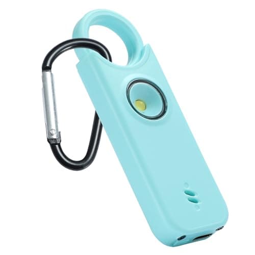 TIPSEAN Personal Safety Alarm - 135dB Ultra Loud Siren with LED Strobe Light, USB-C Rechargeable, Compact Keychain Alarm for Women/Men, Emergency Flashlight & Vibration Alert(Blue) - Image 1