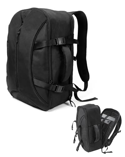 Moysoon TSA-Friendly Travel Backpack with Laptop Compartment, 30L Carry-On Backpack for Men & Women, 180° Lay-Flat Design, Waterproof & Durable 1000D Oxford, Fits 15.6" Laptop - Image 1