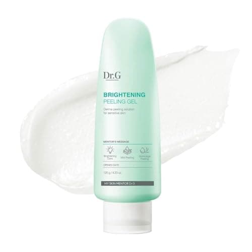 Dr. G Brightening Peeling Gel - Korean Skincare for Glowy Skin - Aqua Gommage Facial Exfoliator - Hyaluronic Acid, Ceramides, Vitamin C - Smooth Skin Texture, Low Irritation - Bulk Items - 4.23 fl oz - Image 1