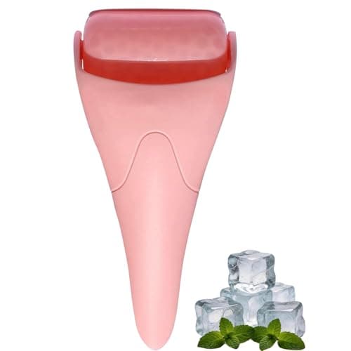 BVQWO Ice Roller for Face, Face Roller - Cold Massage Stick for Cooling and Calming Puffiness, Wrinkles, Fine Lines - Skin Care Tools - Self Care Gifts for Women and Men (Nude Pink) - Image 1