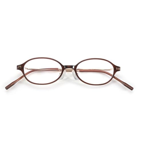 SODQW Titanium Oval Blue Light Glasses for Women, Trendy Small Office-Siren Bayonetta Glasses with Clear Lens - Image 1