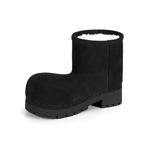 LACIKOSZ Womens Platform Winter Snow Boots Ankle Cozy Fur Lined Waterproof Outdoor Boots Anti Slip Outdoor Short Booties - Image 1