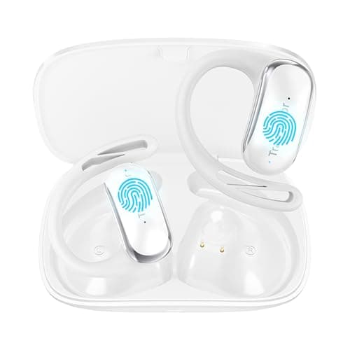 AI Translation Earbuds Real Time, 144 Language Translator Earbuds Open Ear Design 3-in-1 Bluetooth Translating Headphones for Travel/Music/Call, Audifonos Traductores Inglés Español (White)