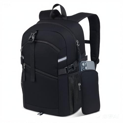 ODSSTAIPS Small Hiking Backpack,20L Lightweight Travel Daypack,Ideal for Hiking,Traveling and Outdoor Adventure,Black - Image 1