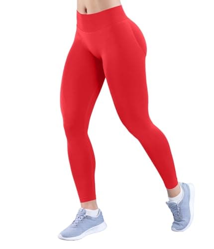 YOAKUKA Women's Seamless Leggings High Waisted Compression Workout Leggings Tummy Control Yoga Pants - Image 1