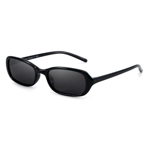 SODQW Rectangle Oval Sunglasses for Women Polarized 90s Vintage Small Sun Glasses Trendy Narrow Ladies Shades UV400 - Image 1