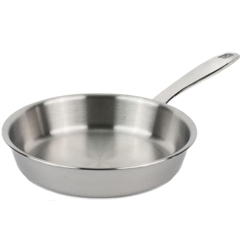 Alva Maestro 8” Stainless Steel Frying Pan – 5-Ply Skillet, Induction & Oven Safe, Professional Chef Pan with Stay-Cool Handle, Fast & Even Heating Stainless Steel Cookware - Image 1
